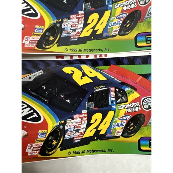 Lot of 5 Fan Fueler NASCAR Jeff Gordon #24 1999 Dupont Bumper Stickers/Decals - Picture 5 of 5